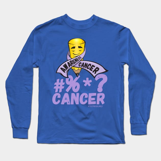 #%*? Cancer too, Cancer Awareness Long Sleeve T-Shirt by TheophilusMarks